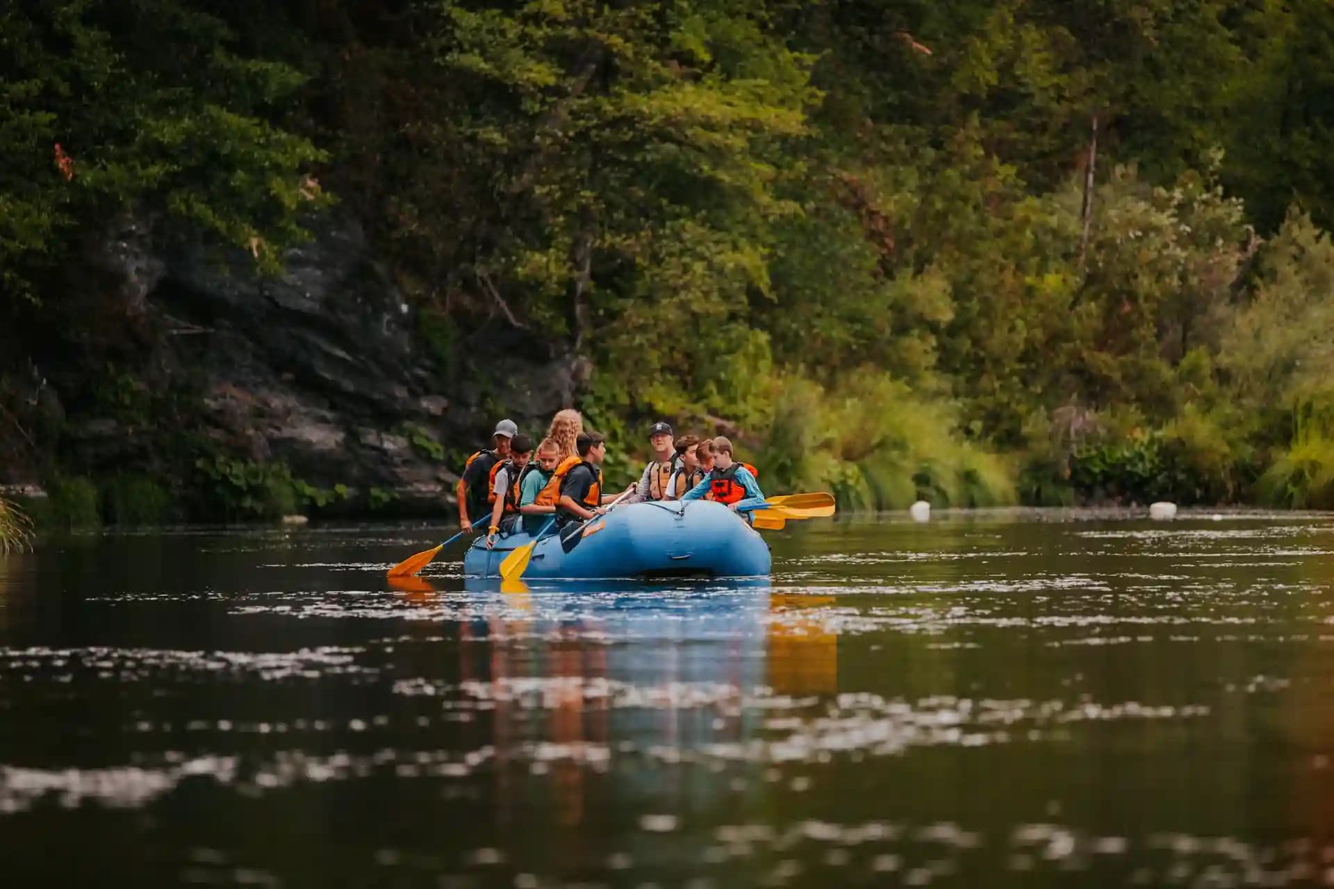 White water rafting on the Tejaswini River near Kannur
